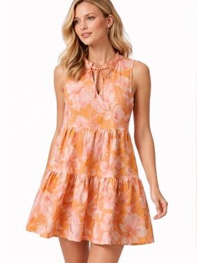 Steve Madden Disposition Tiered “Golden Glow” Sundress